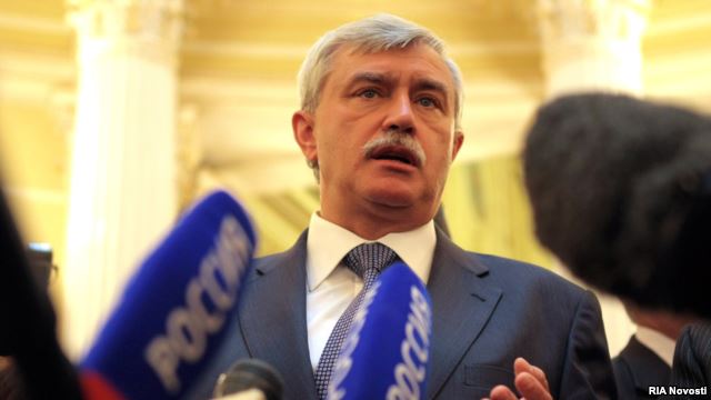 St. Petersburg governor en route to Azerbaijan